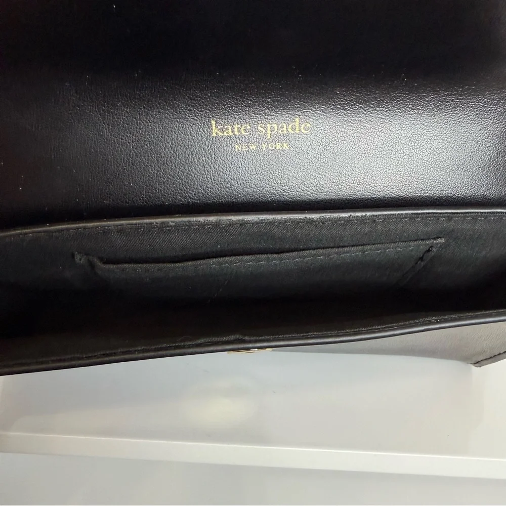 Kate Spade New York Black Leather Bow Belt Wallet Bag Fanny Pack L/XL NEW Travel - Picture 7 of 14